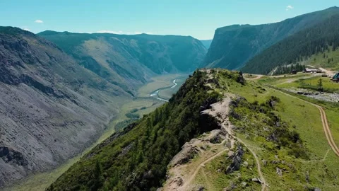 Mountain Valley Aerial View. Stock Footage 305862871