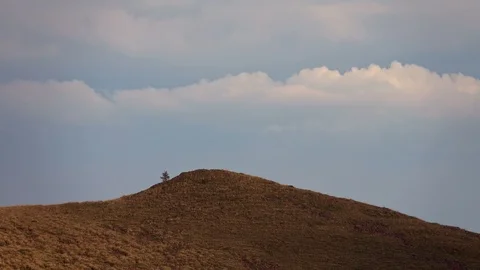 Mountain valley during sunset Stock Footage 95082038