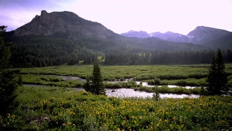 Mountain Valley Stock Footage 83097396