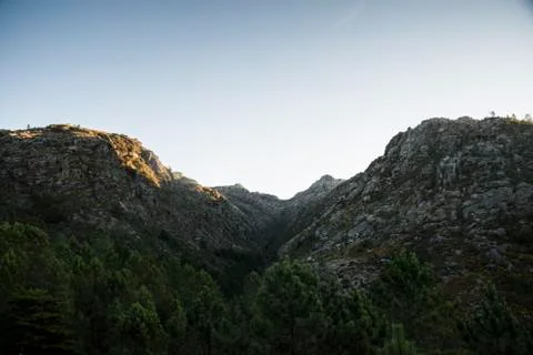 Mountain valley landscape Stock-Fotos