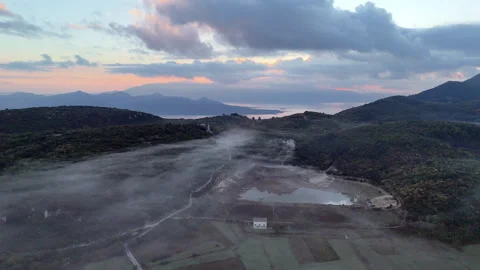 Mountain valley mist. Stock Footage 320260979