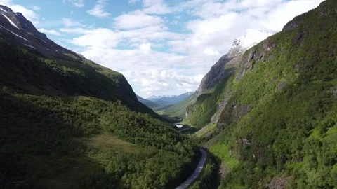 Mountain valley Norway Video stock 289762326