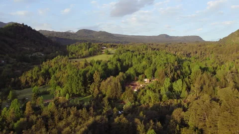 Mountain valley overflight Stock Footage 273520287