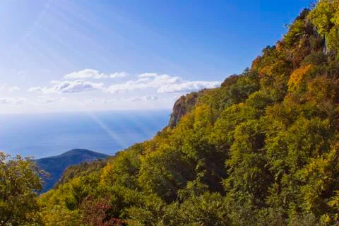 Mountain valley Stock Photos