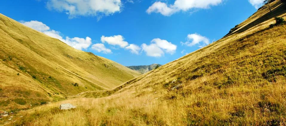 Mountain valley Stock Photos