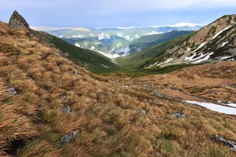 Mountain valley Stock Photos