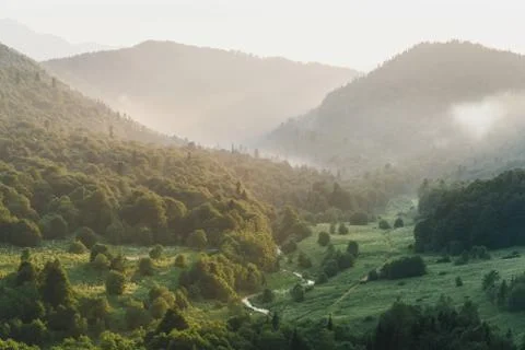 Mountain valley. Stock Photos