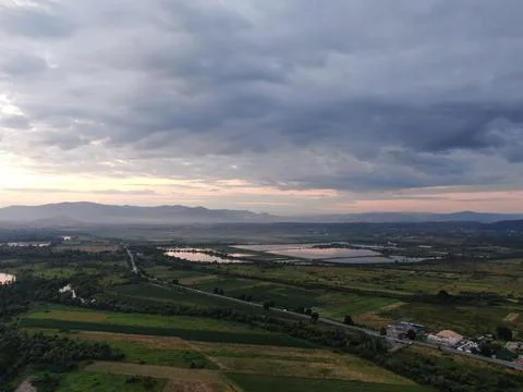 Mountain valley Foto stock