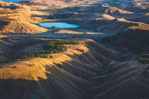 Mountain valley Stock Photos