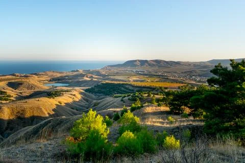 Mountain valley Stock Photos