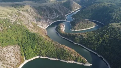 Mountain valley river nature Video stock 273210560