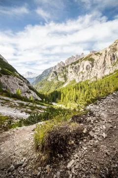 Mountain valley scenery Stock-Fotos