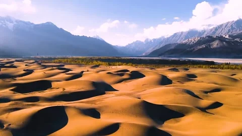 Mountain valley send dunes Video stock 273210482