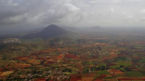 Mountain Valley Timelapse With passing clouds 動画素材 72585564