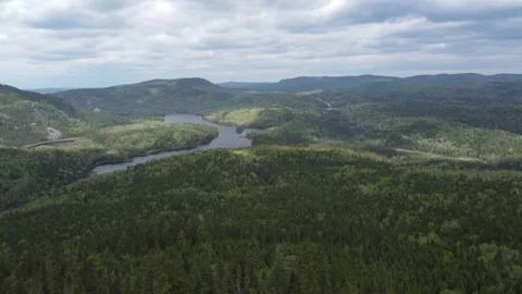 Mountain Valley Under The Clouds Stock Footage 158179402