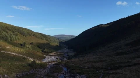 Mountain Valley at Wicklow Mountains Viewing Platform 動画素材 346977691