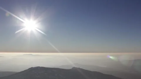 Mountain Valley in Winter Stock Footage 67555130