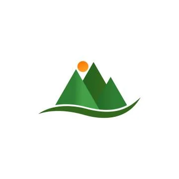 Mountain vector graphic design illustration Stock-Illustration