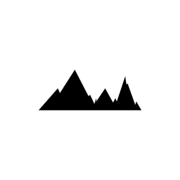 Mountain vector graphic design illustration Stock Illustration