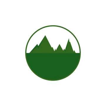 Mountain vector graphic design illustration Stock Illustration