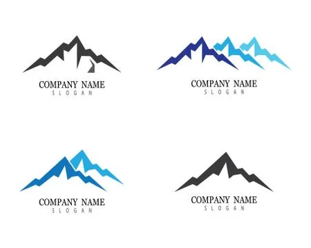 Mountain vector icon Stock Illustration