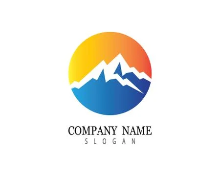 Mountain vector icon Stock Illustration