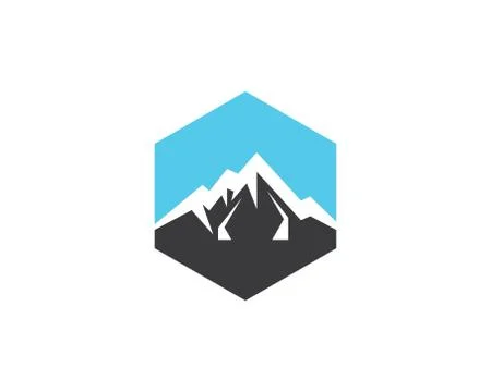 Mountain vector icon Stock Illustration