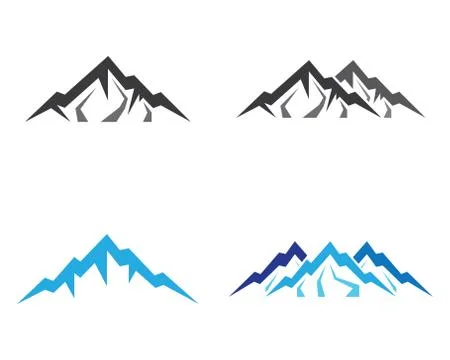 Mountain vector icon Stock Illustration