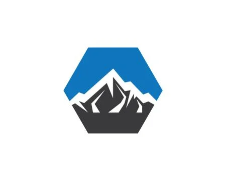 Mountain vector icon Stock Illustration