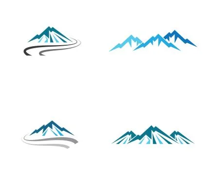 Mountain vector icon Stock Illustration