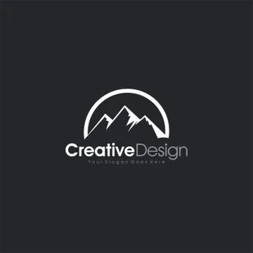 Mountain vector icon illustration design Logo 스톡 일러스트