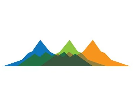 Mountain vector icon illustration design Stock Illustration