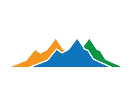 Mountain vector icon illustration design Stock Illustration