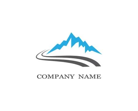 Mountain vector icon illustration design Illustrazione stock