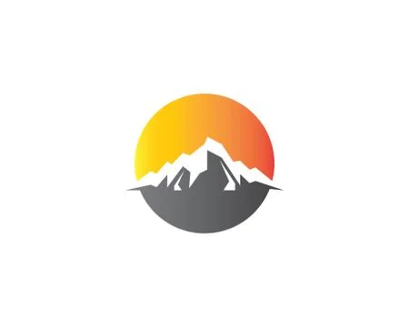 Mountain vector icon illustration design Stock Illustration