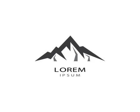 Mountain vector icon illustration design Stock Illustration