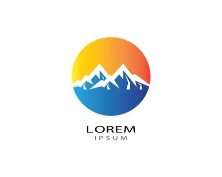 Mountain vector icon illustration design Stock Illustration