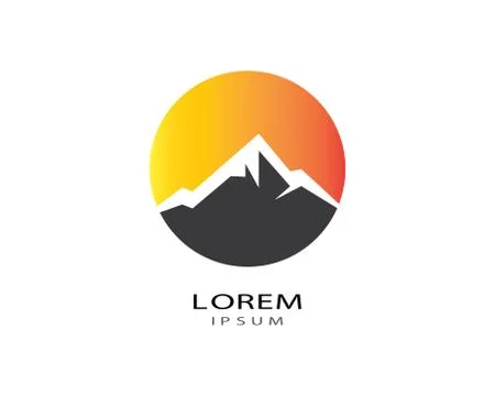 Mountain vector icon illustration design Stock Illustration