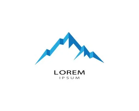 Mountain vector icon illustration design Stock Illustration