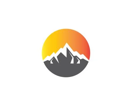 Mountain vector icon illustration design Stock Illustration