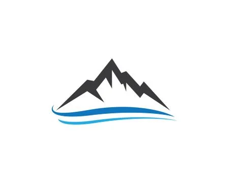Mountain vector icon illustration Stock Illustration