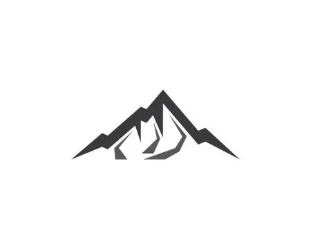 Mountain vector icon illustration Illustrazione stock