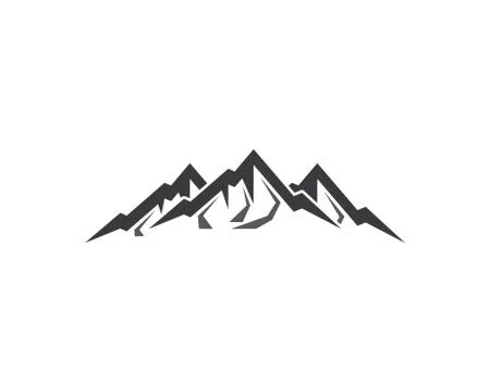 Mountain vector icon illustration Stock Illustration