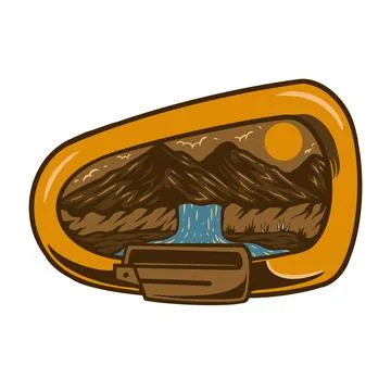 MOUNTAIN VIBES Stock Illustration