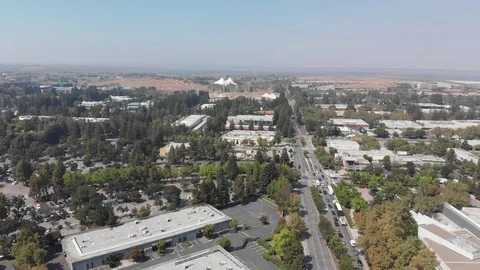 Mountain View Aerial View Stock Footage 93968724