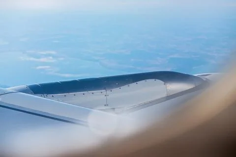 Mountain view from an airplane window. Фото