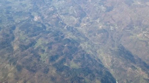 Mountain View From Airplane Window Time Lapse Stock Footage 76831497