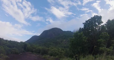 Mountain View and Cloudy Sky Stock Footage 313149370