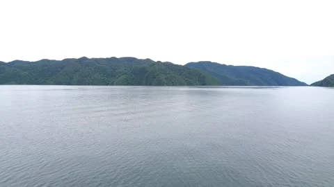 Mountain view and ocean currents Stock Footage 294909582