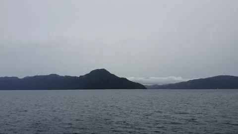 Mountain view and ocean currents Stock Footage 294937889